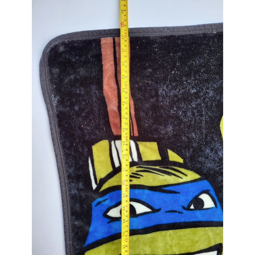 Teenage Mutant Ninja Turtles Soft Fleece Throw Blanket 4 Faces Nickelodeon‎ - Picture 2 of 4